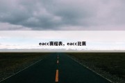 eacc赛程表，eacc比赛