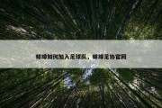 蚌埠如何加入足球队，蚌埠足协官网