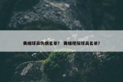 黄蜂球员伤病名单？ 黄蜂现役球员名单？