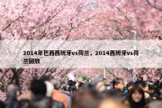 2014年巴西西班牙vs荷兰，2014西班牙vs荷兰回放