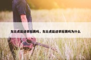 东北虎能进季后赛吗，东北虎能进季后赛吗为什么