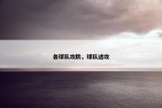 各球队攻防，球队进攻