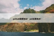 pelSuk联赛淘汰？ pel比赛地点？