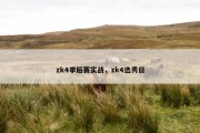 zk4季后赛实战，zk4选秀日