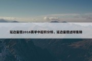 延边富德2016赛季中超积分榜，延边富德进球集锦