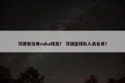 河源有没有cuba球员？ 河源篮球队人员名单？