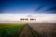 资本今天，资本 k