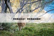季后赛战况总？ 季后赛战况最新？
