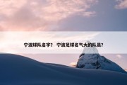 宁波球队名字？ 宁波足球名气大的队员？