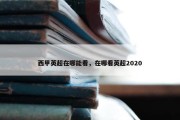西甲英超在哪能看，在哪看英超2020