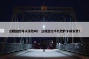 远程监控可以回放吗？ 远程监控手机软件下载安装？