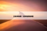 王夏季联赛（夏季联赛前瞻）