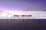 欧文g7？ 欧文什么位置？
