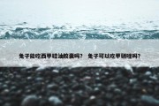 兔子能吃西甲硅油胶囊吗？ 兔子可以吃甲硝唑吗？