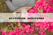 海尔小学足球队教练，农科路小学足球教练