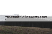 中超天津泰达赛事？ 2021年中超天津泰达比赛日期？