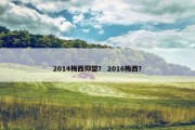 2014梅西仰望？ 2016梅西？
