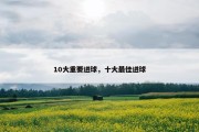 10大重要进球，十大最佳进球