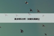 英法球队分析（法国队英国队）