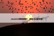 cba2019赛程诸暨？ 诸暨cba篮球赛？
