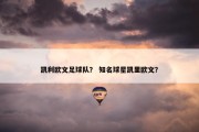 凯利欧文足球队？ 知名球星凯里欧文？