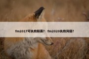 fm2017可执教联赛？ fm2020执教风格？