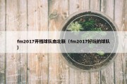 fm2017开档球队南北联（fm2017好玩的球队）
