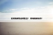 足球挑衅性运球后卫？ 球场挑衅动作？