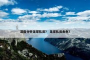 深度分析足球队员？ 足球队员角色？