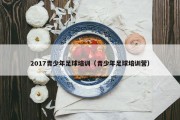 2017青少年足球培训（青少年足球培训营）