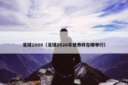 足球2008（足球2026年世界杯在哪举行）