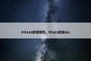 FIFA18欧冠授权，fifa21欧冠sbc