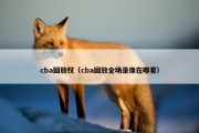 cba回放权（cba回放全场录像在哪看）