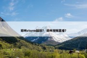 郑州storm回放？ 郑州视频直播？