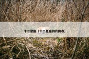 十二星座（十二星座的月份表）