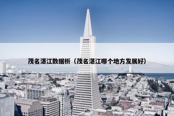 茂名湛江数据析（茂名湛江哪个地方发展好）