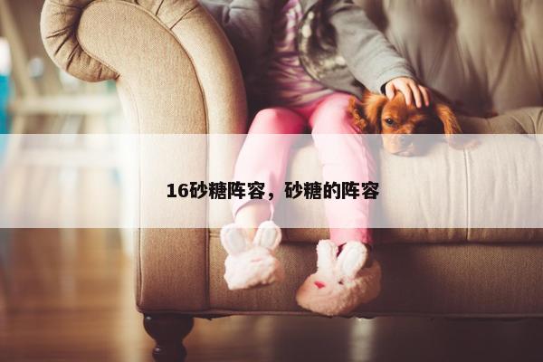 16砂糖阵容,砂糖的阵容 16砂糖阵容,砂糖的阵容
