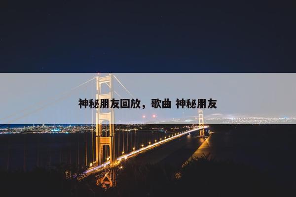 神秘朋友回放，歌曲 神秘朋友