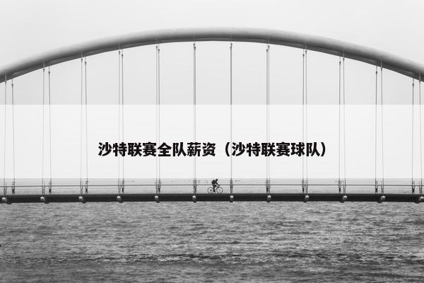 沙特联赛全队薪资（沙特联赛球队）