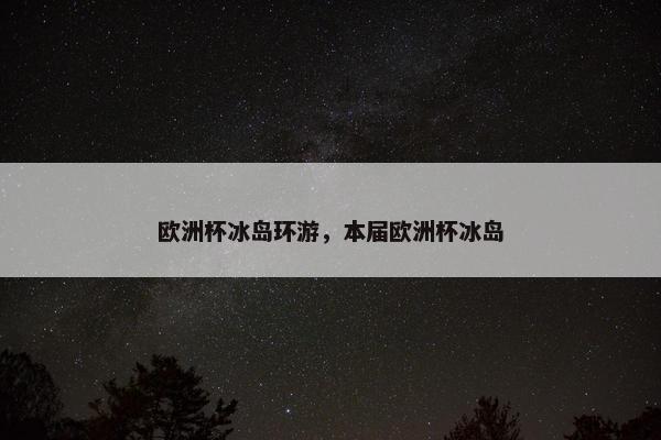 欧洲杯冰岛环游，本届欧洲杯冰岛