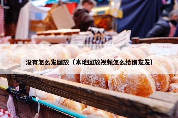 没有怎么发回放（本地回放视频怎么给朋友发）