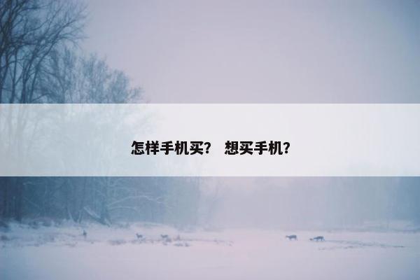 怎样手机买? 想买手机? 怎样手机买? 想买手机?