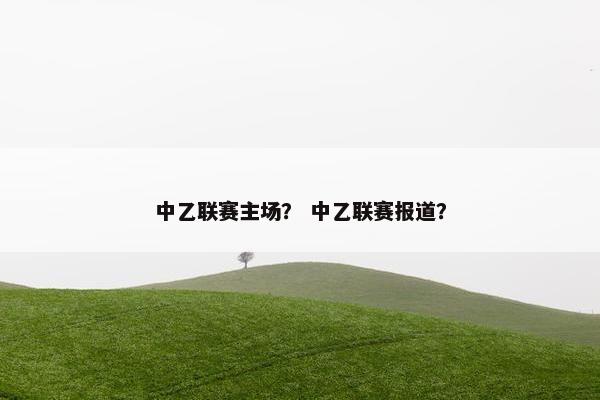 中乙联赛主场？ 中乙联赛报道？