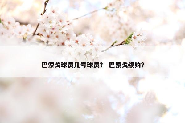巴索戈球员几号球员? 巴索戈续约? 巴索戈球员几号球员? 巴索戈续约?